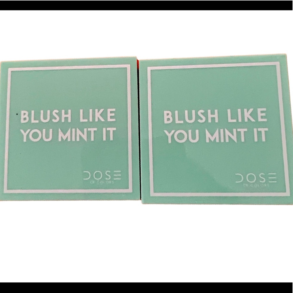 Two peachy coral blushes